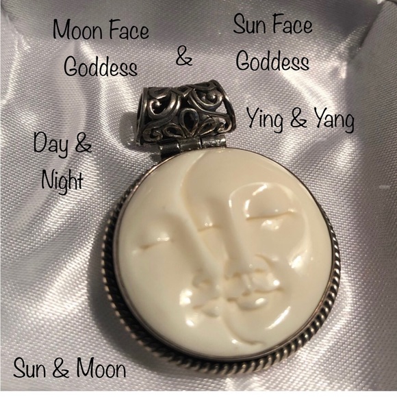 Jewelry Moon Face Sun Face Goddesses 925 Slider Pendant Poshmark
